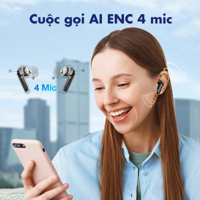 Tai nghe Bluetooth Earfun Air Life - Trải nghiệm sự tự do và bền bỉ suốt cả ngày dài với tai nghe Bluetooth <strong>Earfun Air Life</strong>. Được thiết kế công thái học siêu nhẹ, tai nghe mang lại cảm giác đeo thoải mái, vừa vặn hoàn hảo cho mọi hoạt động từ làm việc, học tập đến tập luyện. Với tổng thời lượng pin lên đến 30 giờ và công nghệ 4 micro chống ồn tiên tiến, mọi cuộc gọi của bạn sẽ luôn trong trẻo và rõ ràng. Chuẩn chống nước IPX7 giúp bạn tự tin sử dụng trong mọi điều kiện thời tiết. <strong>Earfun Air Life</strong> là sự lựa chọn lý tưởng cho những ai tìm kiếm một người bạn đồng hành âm thanh đáng tin cậy, cân bằng giữa hiệu suất và sự thoải mái cho cuộc sống năng động.