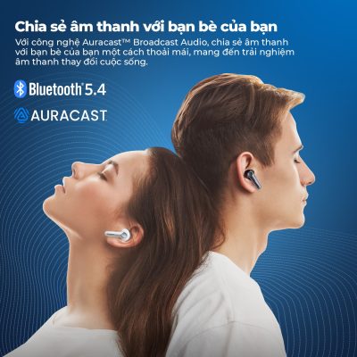 Tai nghe Bluetooth Earfun Air Pro 4 - Chạm đến đỉnh cao của âm thanh không dây với tai nghe <strong>Earfun Air Pro 4</strong>. Lần đầu tiên tích hợp nền tảng Snapdragon Sound™ và codec aptX Lossless, sản phẩm mang đến chất lượng âm thanh chuẩn CD, không nén, trung thực đến từng chi tiết. Công nghệ chống ồn chủ động ANC thông minh thế hệ mới có khả năng khử ồn sâu tới 45dB, tạo ra không gian tĩnh lặng tuyệt đối. Hệ thống 6 micro tích hợp AI giúp mọi cuộc gọi trong trẻo vượt trội. Với thiết kế sang trọng, thời lượng pin lên đến 50 giờ và kết nối đa điểm, <strong>Earfun Air Pro 4</strong> là sự lựa chọn tối thượng cho các audiophile và người dùng chuyên nghiệp đòi hỏi chất lượng cao nhất.