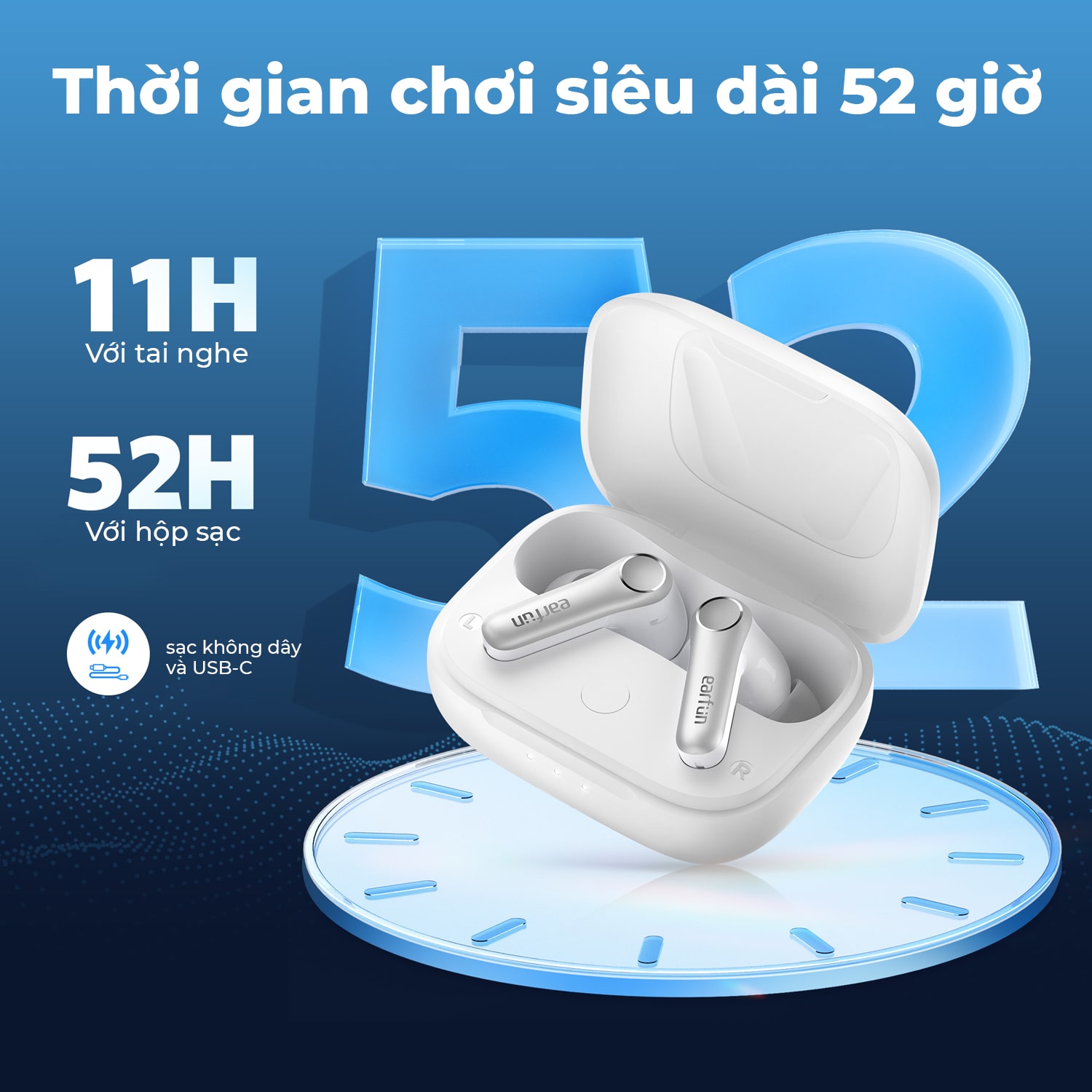 Tai nghe Bluetooth Earfun Air Pro 4 - Chạm đến đỉnh cao của âm thanh không dây với tai nghe <strong>Earfun Air Pro 4</strong>. Lần đầu tiên tích hợp nền tảng Snapdragon Sound™ và codec aptX Lossless, sản phẩm mang đến chất lượng âm thanh chuẩn CD, không nén, trung thực đến từng chi tiết. Công nghệ chống ồn chủ động ANC thông minh thế hệ mới có khả năng khử ồn sâu tới 45dB, tạo ra không gian tĩnh lặng tuyệt đối. Hệ thống 6 micro tích hợp AI giúp mọi cuộc gọi trong trẻo vượt trội. Với thiết kế sang trọng, thời lượng pin lên đến 50 giờ và kết nối đa điểm, <strong>Earfun Air Pro 4</strong> là sự lựa chọn tối thượng cho các audiophile và người dùng chuyên nghiệp đòi hỏi chất lượng cao nhất.