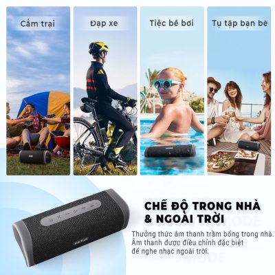 Loa Bluetooth Earfun Uboom L - Khuấy động mọi không gian với loa Bluetooth di động <strong>Earfun Uboom L</strong>. Được tinh chỉnh bởi chuyên gia âm thanh Oluv, sản phẩm mang đến chất âm tự nhiên, cân bằng và chi tiết hiếm có. Với tổng công suất 28W mạnh mẽ, chế độ Indoor/Outdoor linh hoạt và khả năng ghép đôi stereo, loa sẵn sàng cho mọi bữa tiệc. Thiết kế bền bỉ với chuẩn chống nước, chống bụi IP67 và khả năng nổi trên mặt nước giúp bạn tự tin mang âm nhạc đi khắp mọi nơi. Thời lượng pin 16 giờ đảm bảo cuộc vui không gián đoạn. <strong>Earfun Uboom L</strong> là sự lựa chọn hoàn hảo cho những ai tìm kiếm chất âm audiophile trong một thân hình di động.