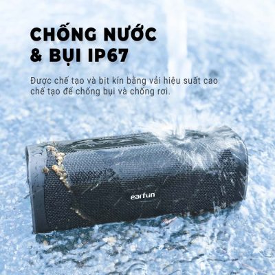 Loa Bluetooth Earfun Uboom L - Khuấy động mọi không gian với loa Bluetooth di động <strong>Earfun Uboom L</strong>. Được tinh chỉnh bởi chuyên gia âm thanh Oluv, sản phẩm mang đến chất âm tự nhiên, cân bằng và chi tiết hiếm có. Với tổng công suất 28W mạnh mẽ, chế độ Indoor/Outdoor linh hoạt và khả năng ghép đôi stereo, loa sẵn sàng cho mọi bữa tiệc. Thiết kế bền bỉ với chuẩn chống nước, chống bụi IP67 và khả năng nổi trên mặt nước giúp bạn tự tin mang âm nhạc đi khắp mọi nơi. Thời lượng pin 16 giờ đảm bảo cuộc vui không gián đoạn. <strong>Earfun Uboom L</strong> là sự lựa chọn hoàn hảo cho những ai tìm kiếm chất âm audiophile trong một thân hình di động.