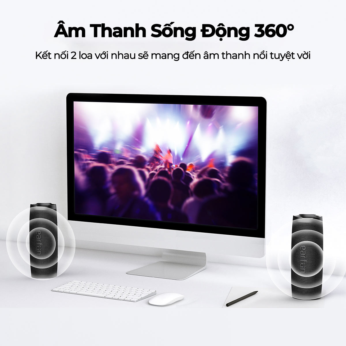 Loa Bluetooth Earfun Uboom Slim - Khám phá sự kết hợp hoàn hảo giữa thiết kế thanh lịch và âm thanh sống động với loa Bluetooth <strong>Earfun Uboom Slim</strong>. Với độ mỏng ấn tượng và bề mặt phủ vải cao cấp, chiếc loa này là một nét chấm phá tinh tế cho mọi không gian sống hiện đại. Dù có thân hình mảnh mai, loa vẫn mang đến công suất 20W mạnh mẽ cùng chất âm stereo trong trẻo, cân bằng. Chuẩn chống nước IPX7, thời lượng pin lên đến 18 giờ và khả năng ghép đôi stereo giúp bạn tự do tận hưởng âm nhạc ở bất cứ đâu, từ phòng khách đến những buổi dã ngoại. <strong>Earfun Uboom Slim</strong> là lựa chọn lý tưởng cho những ai yêu cái đẹp và không muốn thỏa hiệp về chất lượng âm thanh.