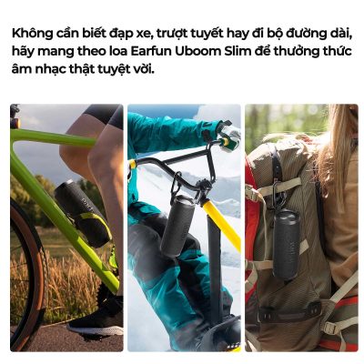 Loa Bluetooth Earfun Uboom Slim - Khám phá sự kết hợp hoàn hảo giữa thiết kế thanh lịch và âm thanh sống động với loa Bluetooth <strong>Earfun Uboom Slim</strong>. Với độ mỏng ấn tượng và bề mặt phủ vải cao cấp, chiếc loa này là một nét chấm phá tinh tế cho mọi không gian sống hiện đại. Dù có thân hình mảnh mai, loa vẫn mang đến công suất 20W mạnh mẽ cùng chất âm stereo trong trẻo, cân bằng. Chuẩn chống nước IPX7, thời lượng pin lên đến 18 giờ và khả năng ghép đôi stereo giúp bạn tự do tận hưởng âm nhạc ở bất cứ đâu, từ phòng khách đến những buổi dã ngoại. <strong>Earfun Uboom Slim</strong> là lựa chọn lý tưởng cho những ai yêu cái đẹp và không muốn thỏa hiệp về chất lượng âm thanh.