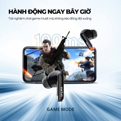 Tai nghe Bluetooth Earfun Air Mini 2 - Trải nghiệm sự tự do tuyệt đối với tai nghe <strong>Earfun Air Mini 2</strong>, một thiết kế siêu nhỏ gọn và nhẹ nhàng, mang lại cảm giác đeo thoải mái suốt cả ngày dài. Dù có kích thước khiêm tốn, sản phẩm vẫn mang đến chất âm sống động, cân bằng nhờ màng loa 10mm được tinh chỉnh đặc biệt. Công nghệ 2 micro tích hợp thuật toán khử ồn giúp mọi cuộc gọi của bạn luôn rõ ràng. Với tổng thời lượng pin 24 giờ, chuẩn chống nước IPX7 mạnh mẽ và chế độ Game Mode độ trễ thấp, <strong>Earfun Air Mini 2</strong> là sự lựa chọn hoàn hảo cho những ai yêu thích sự tối giản, tiện lợi và cần một người bạn đồng hành âm thanh đáng tin cậy cho mọi hoạt động hàng ngày.