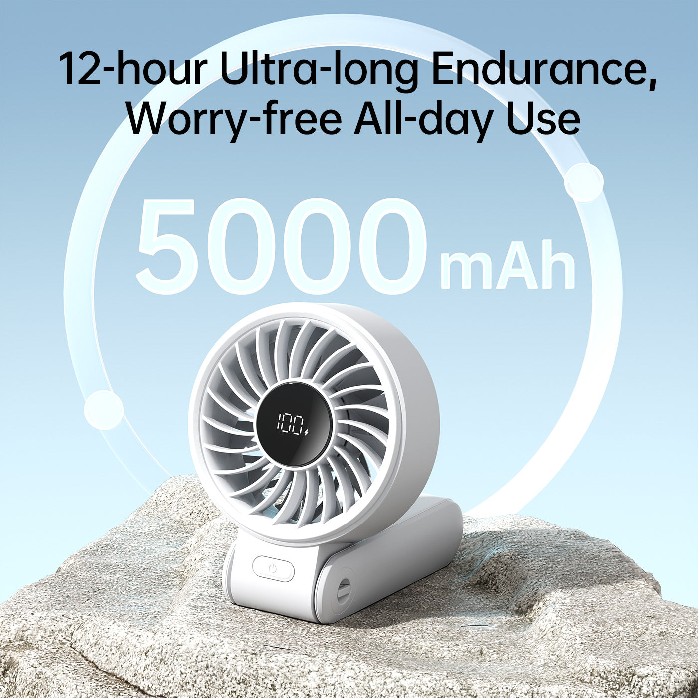 Quạt Cầm Tay Mini Jisulife Life 7, 5 Cấp Độ Gió, Pin 3600mAh/5000mAh, Sử Dụng 12-19H, Bảo Hành 12 Tháng - Quạt cầm tay mini <strong>Jisulife Life 7</strong> với công nghệ Jisulife Life 7, thiết kế gấp gọn 3 trong 1, 12 cánh quạt, tốc độ gió 5m/s. Pin 3600mAh/5000mAh cho 12-19 giờ sử dụng, 5 cấp độ gió, màn hình LED hiển thị pin. Chất liệu ABS, trọng lượng 235g, sạc Type-C. Bảo hành 12 tháng, lý tưởng cho văn phòng, du lịch.