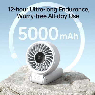 Quạt Cầm Tay Mini Jisulife Life 7, 5 Cấp Độ Gió, Pin 3600mAh/5000mAh, Sử Dụng 12-19H, Bảo Hành 12 Tháng - Quạt cầm tay mini <strong>Jisulife Life 7</strong> với công nghệ Jisulife Life 7, thiết kế gấp gọn 3 trong 1, 12 cánh quạt, tốc độ gió 5m/s. Pin 3600mAh/5000mAh cho 12-19 giờ sử dụng, 5 cấp độ gió, màn hình LED hiển thị pin. Chất liệu ABS, trọng lượng 235g, sạc Type-C. Bảo hành 12 tháng, lý tưởng cho văn phòng, du lịch.