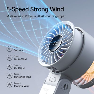 Quạt Cầm Tay Mini Jisulife Life 7, 5 Cấp Độ Gió, Pin 3600mAh/5000mAh, Sử Dụng 12-19H, Bảo Hành 12 Tháng - Quạt cầm tay mini <strong>Jisulife Life 7</strong> với công nghệ Jisulife Life 7, thiết kế gấp gọn 3 trong 1, 12 cánh quạt, tốc độ gió 5m/s. Pin 3600mAh/5000mAh cho 12-19 giờ sử dụng, 5 cấp độ gió, màn hình LED hiển thị pin. Chất liệu ABS, trọng lượng 235g, sạc Type-C. Bảo hành 12 tháng, lý tưởng cho văn phòng, du lịch.