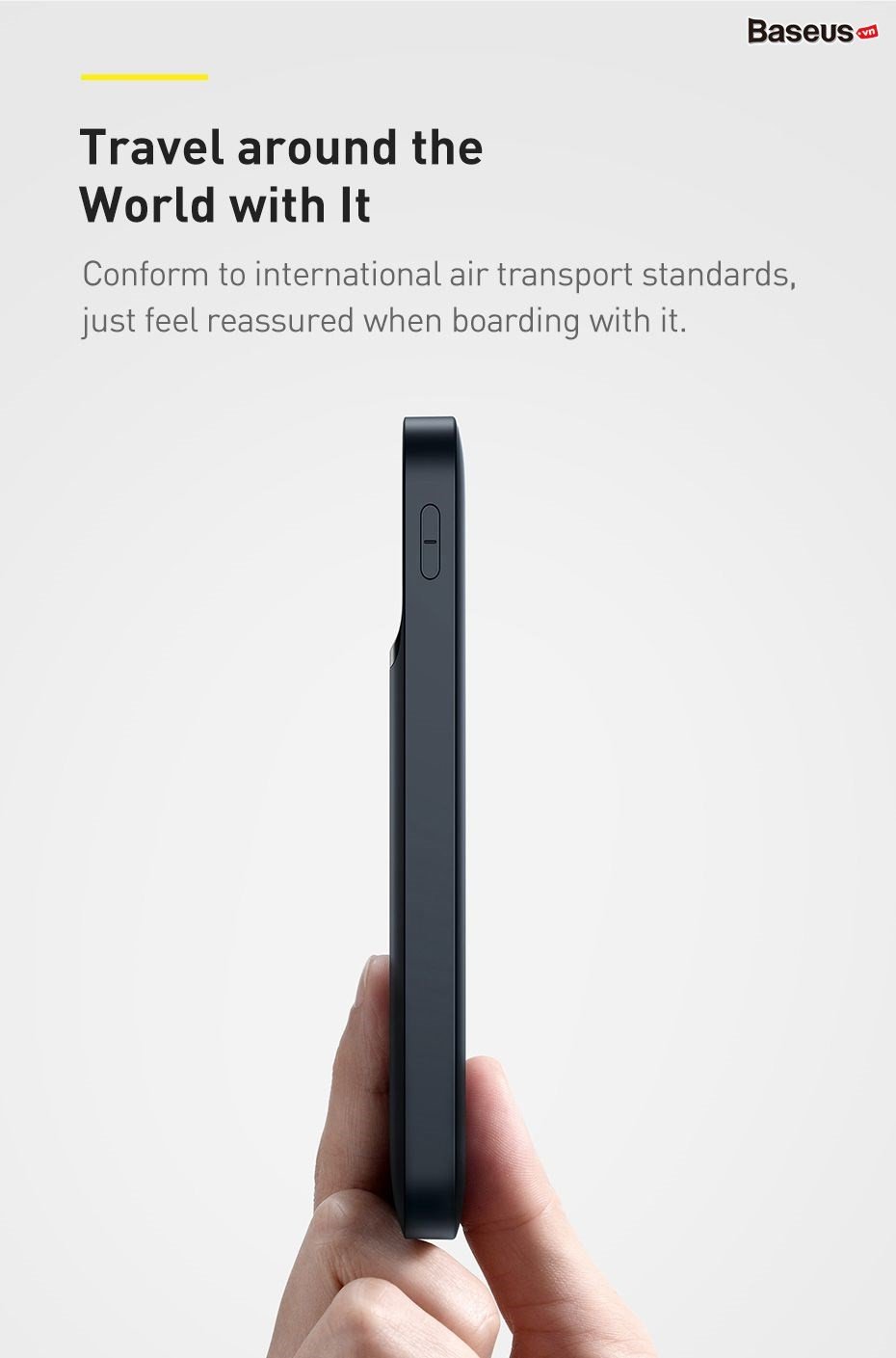 Sạc Dự Phòng Không Dây Baseus Magnetic Fast Charging 10000mAh 20W - Hít Từ Tính, Màn Hình LED, Sạc Nhanh PD Cho iPhone - Trải nghiệm sự tự do sạc không dây đích thực với pin sạc dự phòng <strong>Baseus Magnetic Fast</strong> Charging 10000mAh 20W. Với lực hít từ tính cực mạnh, pin tự động căn chỉnh và bám chắc vào mặt lưng iPhone (từ dòng 12 trở lên), cho phép bạn vừa sạc vừa sử dụng điện thoại một cách thoải mái. Công nghệ sạc nhanh không dây lên đến 15W và sạc nhanh có dây Power Delivery 20W qua cổng Type-C giúp nạp đầy 60% pin chỉ trong 30 phút. Dung lượng 10000mAh cung cấp năng lượng bền bỉ cho cả ngày dài. Màn hình LED kỹ thuật số hiển thị chính xác % pin còn lại, giúp bạn luôn chủ động. Sạc <strong>Baseus Magnetic Fast</strong> là giải pháp năng lượng không dây hoàn hảo, kết hợp giữa tốc độ, sự tiện lợi và thiết kế thời trang.