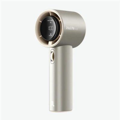 Quạt Cầm Tay Cao Cấp JISULIFE Pro1S vỏ hợp kim FA53 PRO 18W, pin 15 giờ, sạc nhanh, có đèn led