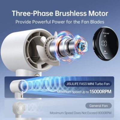 Quạt Cầm Tay Cao Cấp JISULIFE Pro1 FA53 ABS 18W Sạc Nhanh - Đèn LED Hiển Thị - Sử Dụng Lên Đến 12H BH Chính Hãng - Bạn đang tìm kiếm một chiếc quạt cầm tay mạnh mẽ, bền bỉ và đẳng cấp? <strong>Quạt cầm tay cao cấp JISULIFE Pro1 FA53 ABS</strong> chính là câu trả lời hoàn hảo. Với công suất "khủng" 18W, sản phẩm tạo ra luồng gió mạnh mẽ vượt trội, giúp bạn hạ nhiệt tức thì. Viên pin dung lượng lớn đảm bảo thời gian sử dụng liên tục lên đến 12 giờ, kết hợp cùng công nghệ sạc nhanh và màn hình LED hiển thị thông minh. Được chế tác từ chất liệu nhựa ABS cao cấp, <strong>quạt cầm tay cao cấp JISULIFE Pro1 FA53 ABS</strong> không chỉ là một thiết bị làm mát hiệu quả mà còn là một phụ kiện thời trang, khẳng định phong cách của bạn.