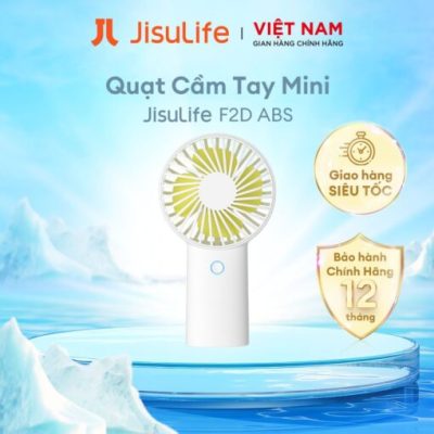 Quạt Cầm Tay Mini JISULIFE F2D sạc nhanh, pin 30 giờ - Đánh bay cái nóng mùa hè oi ả với quạt cầm tay mini <strong>JISULIFE F2D</strong> – người bạn đồng hành nhỏ gọn nhưng đầy mạnh mẽ. Nổi bật với dung lượng pin khủng 6000mAh cho thời gian sử dụng lên đến 30 giờ liên tục, kết hợp công nghệ sạc nhanh Type-C hiện đại giúp bạn nhanh chóng nạp đầy năng lượng. Thiết kế nhỏ gọn, 3 tốc độ gió tùy chỉnh từ nhẹ nhàng đến mạnh mẽ, đáp ứng mọi nhu cầu làm mát dù bạn ở văn phòng, đi dạo phố hay du lịch. Lồng quạt thiết kế an toàn, chất liệu nhựa ABS cao cấp bền bỉ. Đừng để nắng nóng làm gián đoạn cuộc sống của bạn, sở hữu ngay <strong>JISULIFE F2D</strong> để tận hưởng làn gió mát lạnh mọi lúc, mọi nơi!