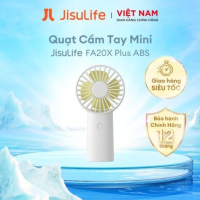 Quạt Cầm Tay Mini JISULIFE FA20X Plus ABS 4000mAh - Sạc Nhanh - Sử Dụng Lên Đến 16H Chính Hãng - Bảo Hành 12 Tháng - Đừng để cái nóng mùa hè làm gián đoạn ngày dài của bạn! Quạt cầm tay <strong>JISULIFE FA20X Plus</strong> là giải pháp làm mát cá nhân tối thượng, kết hợp sức mạnh đáng gờm trong một thiết kế nhỏ gọn. Sở hữu viên pin 4000mAh "khủng" cho thời gian hoạt động lên đến 16 giờ, chiếc quạt này sẵn sàng đồng hành cùng bạn từ sáng đến tối. Ba tốc độ gió mạnh mẽ được tạo ra từ động cơ êm ái, mang lại sự sảng khoái tức thì mà không gây tiếng ồn. Với thiết kế thời trang, gọn nhẹ và an toàn, <strong>JISULIFE FA20X Plus</strong> chính là phụ kiện không thể thiếu để bạn luôn thoải mái và tự tin trong mọi hoạt động.