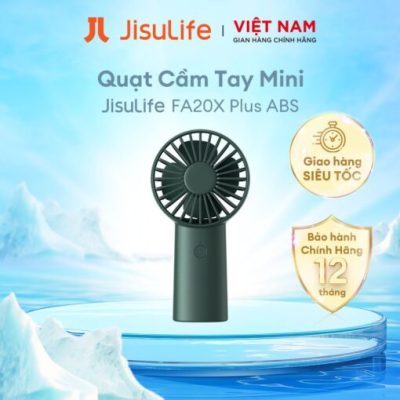 Quạt Cầm Tay Mini JISULIFE FA20X Plus ABS 4000mAh - Sạc Nhanh - Sử Dụng Lên Đến 16H Chính Hãng - Bảo Hành 12 Tháng - Đừng để cái nóng mùa hè làm gián đoạn ngày dài của bạn! Quạt cầm tay <strong>JISULIFE FA20X Plus</strong> là giải pháp làm mát cá nhân tối thượng, kết hợp sức mạnh đáng gờm trong một thiết kế nhỏ gọn. Sở hữu viên pin 4000mAh "khủng" cho thời gian hoạt động lên đến 16 giờ, chiếc quạt này sẵn sàng đồng hành cùng bạn từ sáng đến tối. Ba tốc độ gió mạnh mẽ được tạo ra từ động cơ êm ái, mang lại sự sảng khoái tức thì mà không gây tiếng ồn. Với thiết kế thời trang, gọn nhẹ và an toàn, <strong>JISULIFE FA20X Plus</strong> chính là phụ kiện không thể thiếu để bạn luôn thoải mái và tự tin trong mọi hoạt động.
