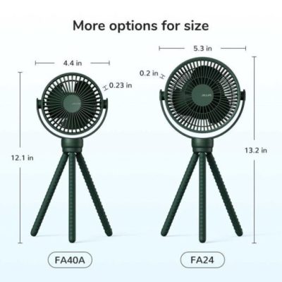 Quạt đặt trên xe đẩy Jisulife FA40A Mát 360 Độ , Pin 12 giờ - Giữ cho bé yêu luôn mát mẻ và dễ chịu trong mọi hành trình với quạt kẹp xe đẩy đa năng <strong>Jisulife FA40A</strong>. Được thiết kế với chân bạch tuộc linh hoạt, quạt dễ dàng bám chắc vào xe đẩy, nôi cũi, mang lại sự tiện lợi tối đa. Khả năng xoay 360° toàn diện giúp điều hướng làn gió êm ái đến mọi góc độ, bảo vệ bé khỏi cái nóng mà không thổi trực tiếp vào mặt. Với viên pin 4000mAh cho 12 giờ hoạt động, động cơ siêu yên tĩnh và lồng quạt an toàn tuyệt đối, <strong>Jisulife FA40A</strong> là lựa chọn hàng đầu của các bậc cha mẹ thông thái.