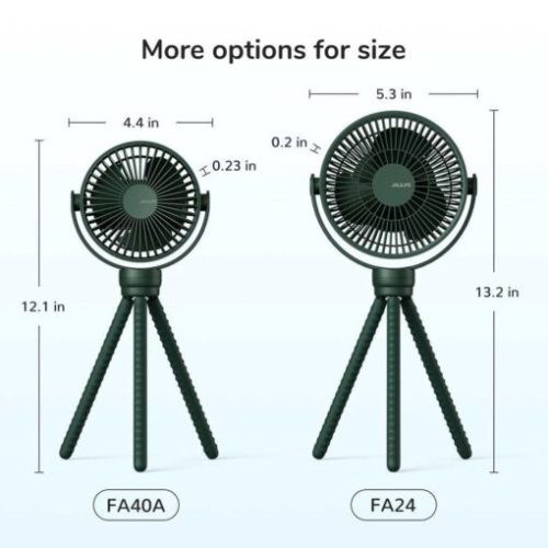Quạt đặt trên xe đẩy Jisulife FA40A Mát 360 Độ , Pin 12 giờ - Hình ảnh 6