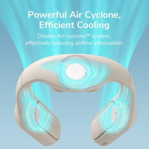 Quạt Đeo Cổ Không Cánh JISULIFE FA35Pro Pin 4000mAh, 4 Cấp Gió, Làm Mát 360° - Hình ảnh 4