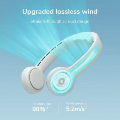 Quạt Đeo Cổ Không Cánh JISULIFE FA31 Pin 4500mAh, 3 cấp gió, 12 giờ - Giải phóng đôi tay của bạn và tận hưởng sự mát mẻ mọi lúc mọi nơi với <strong>quạt đeo cổ không cánh JISULIFE FA31</strong>. Được thiết kế như một chiếc tai nghe thời trang, sản phẩm mang đến giải pháp làm mát cá nhân tiện lợi và an toàn tuyệt đối. Với công nghệ không cánh đột phá, bạn không còn phải lo lắng về việc tóc bị cuốn vào quạt. Pin dung lượng 4500mAh cho thời gian sử dụng bền bỉ lên đến 12 giờ, cùng 3 cấp độ gió tùy chỉnh giúp bạn luôn thoải mái. Nhẹ nhàng, êm ái và phong cách, <strong>quạt đeo cổ không cánh JISULIFE FA31</strong> chính là người bạn đồng hành lý tưởng cho mùa hè năng động.