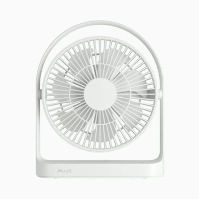 Quạt tích điện để bàn JISULIFE FA19 Xoay 330 Độ, pin 15 giờ, ABS Xoay 330 Độ vỏ ABS