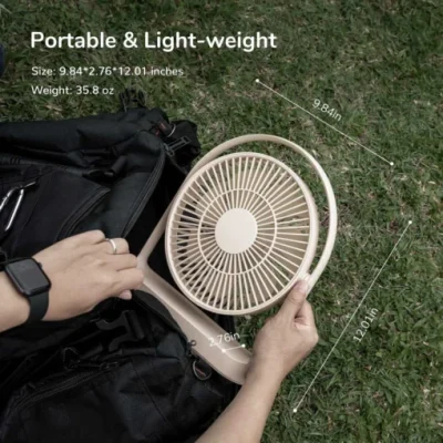 Quạt Tích Điện Để Bàn JisuLife FA27 Plus 8000mAh - Định nghĩa lại sự tiện lợi với quạt tích điện để bàn <strong>JisuLife FA27</strong> Plus – giải pháp làm mát và năng lượng "2 trong 1" hoàn hảo. Với viên pin dung lượng siêu khủng 8000mAh, quạt cho thời gian hoạt động lên đến 32 giờ và kiêm luôn chức năng sạc dự phòng cho các thiết bị di động của bạn. Tính năng xoay tự động 90° giúp phân bổ luồng gió đều khắp không gian, trong khi 4 cấp độ gió tùy chỉnh mang đến sự mát mẻ lý tưởng. Thiết kế tối giản, sang trọng cùng động cơ không chổi than vận hành siêu êm, <strong>JisuLife FA27</strong> Plus là sự lựa chọn không thể tuyệt vời hơn cho bàn làm việc, phòng ngủ hay bất cứ đâu bạn cần sự sảng khoái không gián đoạn.