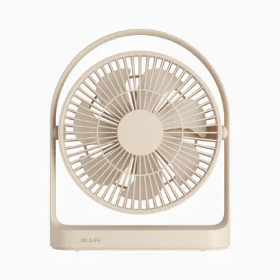 Quạt Tích Điện Để Bàn JisuLife FA27 Plus 8000mAh - Định nghĩa lại sự tiện lợi với quạt tích điện để bàn <strong>JisuLife FA27</strong> Plus – giải pháp làm mát và năng lượng "2 trong 1" hoàn hảo. Với viên pin dung lượng siêu khủng 8000mAh, quạt cho thời gian hoạt động lên đến 32 giờ và kiêm luôn chức năng sạc dự phòng cho các thiết bị di động của bạn. Tính năng xoay tự động 90° giúp phân bổ luồng gió đều khắp không gian, trong khi 4 cấp độ gió tùy chỉnh mang đến sự mát mẻ lý tưởng. Thiết kế tối giản, sang trọng cùng động cơ không chổi than vận hành siêu êm, <strong>JisuLife FA27</strong> Plus là sự lựa chọn không thể tuyệt vời hơn cho bàn làm việc, phòng ngủ hay bất cứ đâu bạn cần sự sảng khoái không gián đoạn.