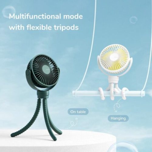 Quạt tích điện cho bé Baby Fan Life 1 Jisulife FA24 chân bạch tuộc đa năng - Hình ảnh 9