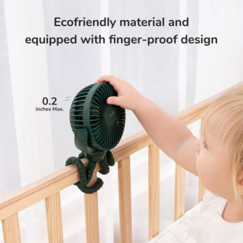 Quạt tích điện cho bé Baby Fan Life 1 Jisulife FA24 chân bạch tuộc đa năng - Hình ảnh 8