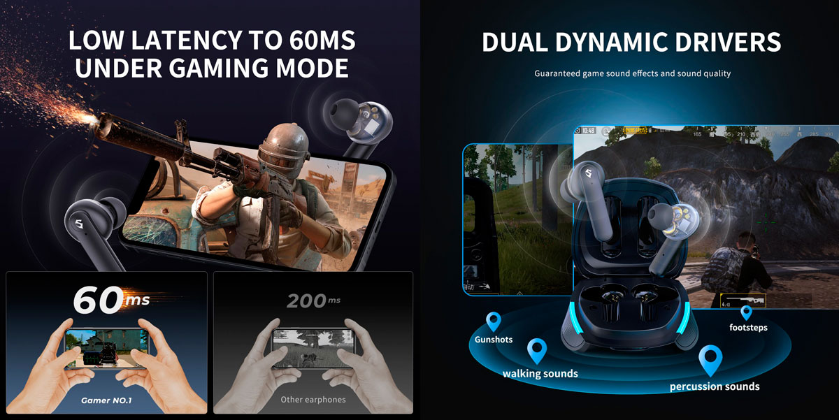 Tai nghe không dây SoundPEATS Gamer No.1 mới nhất
