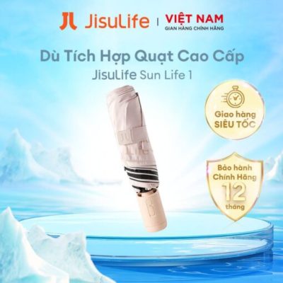 Dù đa năng tích hợp quạt Jisulife FA52 Chống nắng UPF 50+, Chống gió và mưa , Quạt di động 2500mAh - Bảo Hành 12 Tháng - Đi dưới trời nắng gắt hay những cơn mưa bất chợt sẽ không còn là nỗi ám ảnh. Hãy tưởng tượng bạn có một chiếc ô không chỉ che chắn hoàn hảo mà còn tạo ra một làn gió mát lạnh sảng khoái ngay dưới vòm dù. Đó chính là trải nghiệm mà <strong>Dù đa năng tích hợp quạt Jisulife FA52 Chống nắng UPF 50+</strong> mang lại. Với khả năng chống tia UV vượt trội (UPF 50+), chống thấm nước và kháng gió mạnh mẽ, sản phẩm này là người vệ sĩ toàn diện. Điểm nhấn đột phá là chiếc quạt di động 2500mAh tích hợp, giúp bạn luôn mát mẻ và thoải mái. Đây không chỉ là một chiếc dù, mà là một giải pháp thời tiết thông minh cho cuộc sống năng động.