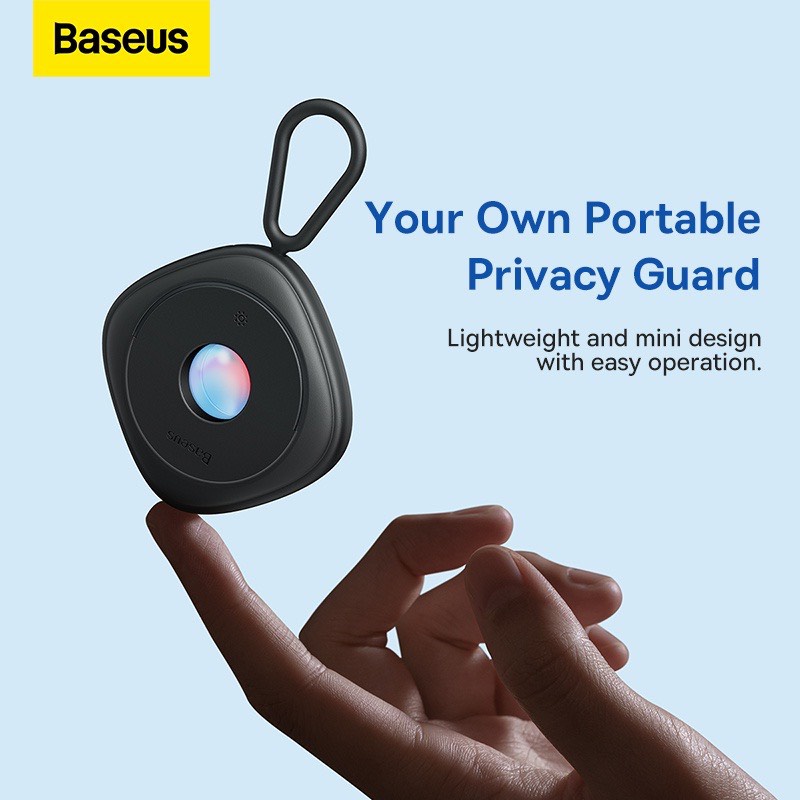 Thiết Bị Dò Ống Kính Ẩn Baseus Heyo Camera Detector Bảo Vệ An Ninh Chống Nhìn Trộm - Thiết Bị Dò Ống Kính Ẩn <strong>Baseus Heyo BS-HA016</strong> phát hiện camera ẩn, bảo vệ an ninh cá nhân. Công nghệ hồng ngoại 3D quét bán kính 5m, pin chờ 720 giờ. <strong>Baseus Heyo</strong> siêu gọn (15g), dễ mang theo, lý tưởng cho khách sạn, phòng thay đồ, nhà nghỉ.