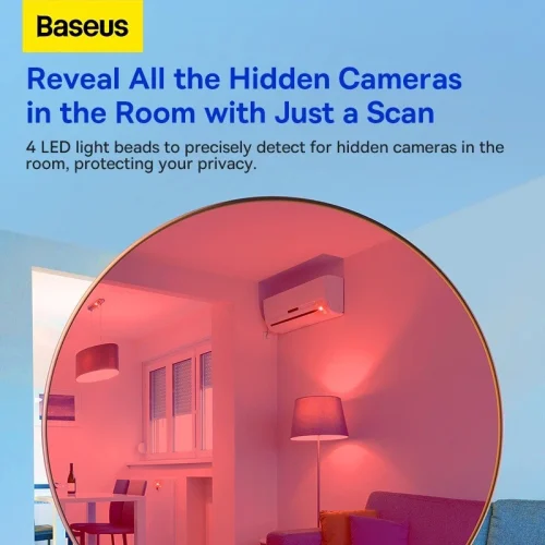 Thiết Bị Dò Ống Kính Ẩn Baseus Heyo Camera Detector Bảo Vệ An Ninh Chống Nhìn Trộm - Hình ảnh 6