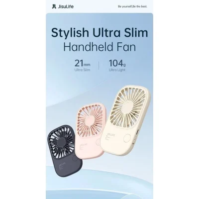 Quạt cầm tay đa năng nhỏ gọn Jisulife FA49 nhỏ gọn, siêu Mỏng, Dễ Thương, pin 13 giờ - Tối giản hành trang mùa hè của bạn với "trợ thủ đắc lực" <strong>Jisulife FA49</strong> - chiếc quạt cầm tay đa năng 3-trong-1 độc đáo. Với thiết kế siêu mỏng, thời trang và dễ thương, sản phẩm này tích hợp 3 chức năng thiết yếu: quạt làm mát mạnh mẽ, sạc dự phòng 2000mAh cứu cánh cho điện thoại và đèn pin tiện lợi. Cánh quạt mềm TPE tự động dừng khi chạm, đảm bảo an toàn tuyệt đối. Thời lượng pin ấn tượng lên đến 13 giờ giúp bạn thoải mái sử dụng suốt cả ngày. <strong>Jisulife FA49</strong> không chỉ là một chiếc quạt, mà là một giải pháp thông minh và phong cách cho cuộc sống năng động.
