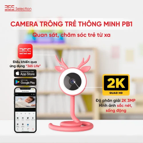 Camera Trông Trẻ Thông Minh 365 Selection PB1 Tuya 3MP 2K Chính Hãng - Hình ảnh 6
