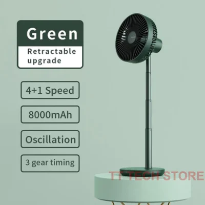 Quạt Để Bàn Gấp Gọn JISULIFE FA13P ABS - Sạc Nhanh - Pin 8000mAh Sử Dụng Lên Đến 28H Chính Hãng - Bạn đang tìm kiếm một giải pháp làm mát linh hoạt cho mọi không gian? <strong>Quạt để bàn gấp gọn JISULIFE FA13P ABS</strong> chính là câu trả lời. Với thiết kế gấp gọn độc đáo, sản phẩm có thể dễ dàng chuyển đổi từ một chiếc quạt cây thành quạt để bàn hoặc thu nhỏ để cất giữ. Được trang bị viên pin "khủng" 8000mAh, quạt cho thời gian sử dụng liên tục lên đến 28 giờ, giải phóng bạn khỏi sự phụ thuộc vào dây cắm. Cùng với 5 cấp độ gió, điều khiển từ xa tiện lợi và khả năng sạc nhanh, <strong>quạt để bàn gấp gọn JISULIFE FA13P ABS</strong> là thiết bị không thể thiếu, mang lại sự mát mẻ và tiện nghi tối đa cho gia đình bạn.