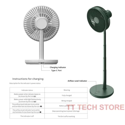 Quạt Để Bàn Gấp Gọn JISULIFE FA13P ABS - Sạc Nhanh - Pin 8000mAh Sử Dụng Lên Đến 28H Chính Hãng - Bạn đang tìm kiếm một giải pháp làm mát linh hoạt cho mọi không gian? <strong>Quạt để bàn gấp gọn JISULIFE FA13P ABS</strong> chính là câu trả lời. Với thiết kế gấp gọn độc đáo, sản phẩm có thể dễ dàng chuyển đổi từ một chiếc quạt cây thành quạt để bàn hoặc thu nhỏ để cất giữ. Được trang bị viên pin "khủng" 8000mAh, quạt cho thời gian sử dụng liên tục lên đến 28 giờ, giải phóng bạn khỏi sự phụ thuộc vào dây cắm. Cùng với 5 cấp độ gió, điều khiển từ xa tiện lợi và khả năng sạc nhanh, <strong>quạt để bàn gấp gọn JISULIFE FA13P ABS</strong> là thiết bị không thể thiếu, mang lại sự mát mẻ và tiện nghi tối đa cho gia đình bạn.