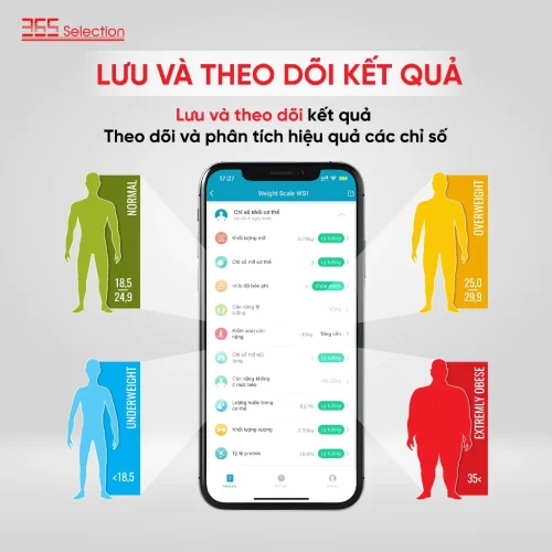 Cân Điện Tử Thông Minh 365 Selection WS2 Chính Hãng - Hình ảnh 6