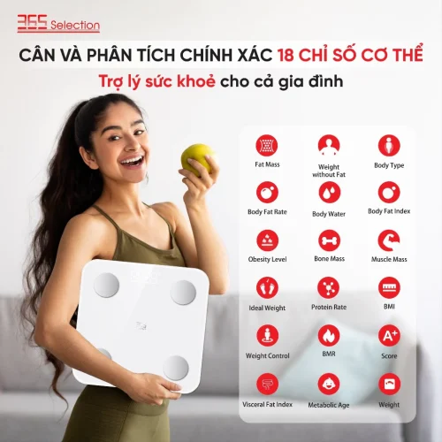 Cân Điện Tử Thông Minh 365 Selection WS2 Chính Hãng - Hình ảnh 5
