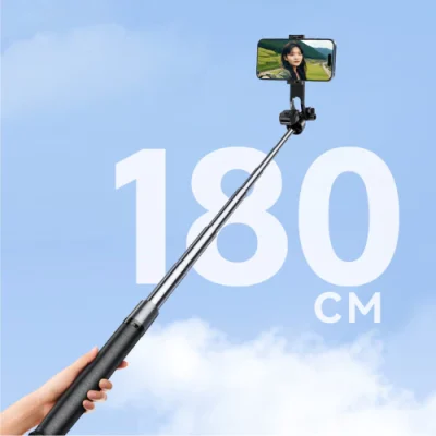 Gậy Chụp Ảnh Selfie REMAX P30, Tích Hợp Tripod 4 Chân, Remote Bluetooth, Dài 1.8m - <p dir="ltr" data-pm-slice="1 1 []">Gậy chụp ảnh selfie REMAX <strong>P30</strong> tích hợp tripod 4 chân, dài tối đa 1.8m, remote Bluetooth điều khiển từ xa 10m. Chất liệu ABS + thép không gỉ, trọng lượng 360g, xoay 360°. Tương thích Android 4.3+, iOS 5.0+. Pin remote 50mAh, sạc 1.5-2h, dùng 10h. Bảo hành 12 tháng, lý tưởng chụp ảnh, quay video, livestream.</p>