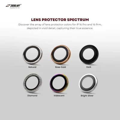 Miếng Dán Cường Lực Camera ZEELOT PIshield cho iPhone 16/16 Plus/16 Pro/16 Pro Max - Miếng dán cường lực camera ZEELOT PIshield cho iPhone 16/16 Plus/16 Pro/16 Pro Max, kính Sapphire độ cứng 9H, viền Titanium chống va đập. Công nghệ PIshield chống trầy, chống vân tay, độ trong suốt 99.9%, không ảnh hưởng chất lượng ảnh. Chính hãng Singapore, bảo hành 30 ngày, dễ dán, bảo vệ camera tối ưu.