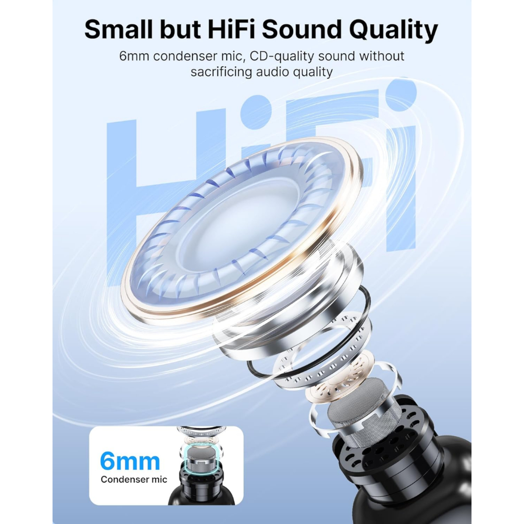 Micro Thu Âm Không Dây BOYA MINI 12 Chính Hãng - Micro Thu Âm Không Dây <strong>BOYA MINI 12</strong> siêu nhỏ gọn (5g), thu âm đa hướng 360°, chống ồn AI 3 mức. Tương thích Type-C, Lightning cho iPhone, Android, tablet, laptop. Pin 6 giờ, hộp sạc 1000mAh cho 30 giờ sử dụng. Phạm vi 100m, lý tưởng cho vlog, livestream, TikTok.