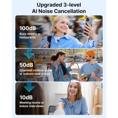 Micro Thu Âm Không Dây BOYA MINI 12 Chính Hãng - Micro Thu Âm Không Dây <strong>BOYA MINI 12</strong> siêu nhỏ gọn (5g), thu âm đa hướng 360°, chống ồn AI 3 mức. Tương thích Type-C, Lightning cho iPhone, Android, tablet, laptop. Pin 6 giờ, hộp sạc 1000mAh cho 30 giờ sử dụng. Phạm vi 100m, lý tưởng cho vlog, livestream, TikTok.