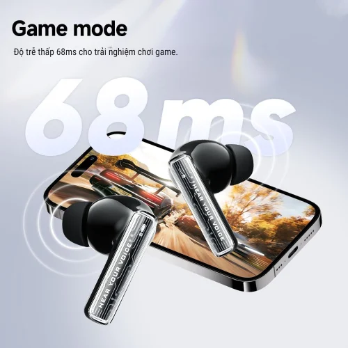 Tai nghe True Wireless QCY MeloBuds Neo, LED Hiển Thị Pin, Bluetooth 5.3, 24H Playtime, 68ms Low Latency - Hình ảnh 7