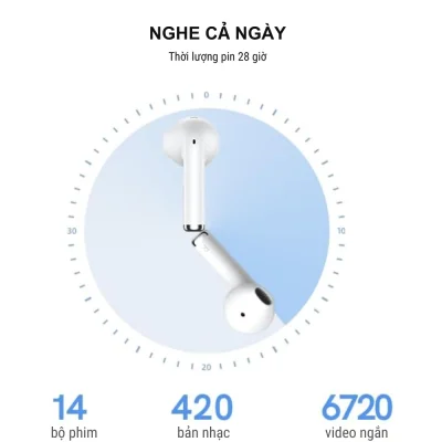 Tai nghe True Wireless QCY AilyBuds Lite Bionic Arc, Driver 13mm, Pin 28H, Bluetooth 5.3 - Tai nghe <strong>QCY AilyBuds Lite</strong> với thiết kế Bionic Arc, driver 13mm cho âm thanh rõ nét, pin 28 giờ, Bluetooth 5.3. Công nghệ QCY AilyBuds Lite mang đến ENC cho cuộc gọi trong trẻo, độ trễ 68ms lý tưởng chơi game. Chống nước IPX4, 9 chế độ EQ qua app, thoải mái cả ngày. Chính hãng, bảo hành 6 tháng.