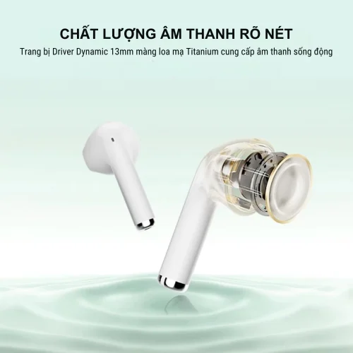 Tai nghe True Wireless QCY AilyBuds Lite Bionic Arc, Driver 13mm, Pin 28H, Bluetooth 5.3 - Hình ảnh 4