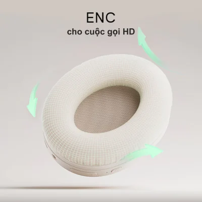 Tai nghe Chụp Tai Không Dây QCY H2 Pro Extra Bass, Bluetooth 5.3, Pin 70H, Độ Trễ Thấp - Tai nghe chụp tai <strong>QCY H2 Pro</strong> với công nghệ QCY H2 Pro, driver 40mm mang đến âm bass mạnh mẽ, độ trễ thấp 78ms, pin 70 giờ (ANC tắt). Công nghệ ENC micro kép cho cuộc gọi rõ nét, thiết kế gập gọn, đệm PU mềm mại, thoải mái cả ngày. Hỗ trợ app QCY tùy chỉnh EQ, Bluetooth 5.3 kết nối ổn định.