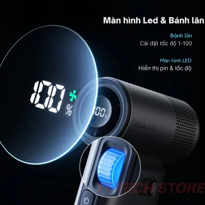 Quạt cầm tay Jisulife Handheld Fan Ultra 2, pin 9.000mAh, 100 mức gió, giảm ồn gấp 3 lần, cảm biến gió 17m/s - Phá vỡ mọi giới hạn của một chiếc quạt mini, <strong>quạt cầm tay Jisulife Handheld Fan Ultra 2</strong> là một siêu phẩm công nghệ dành cho những ai tìm kiếm sự đỉnh cao. Trải nghiệm sức mạnh của một cơn bão di động với tốc độ gió lên đến 17m/s, cùng khả năng tùy chỉnh chính xác 100 mức gió qua màn hình LED thông minh. Viên pin "khủng long" 9.000mAh không chỉ cho thời gian sử dụng bất tận mà còn kiêm luôn chức năng sạc dự phòng. Đặc biệt, công nghệ giảm ồn gấp 3 lần mang đến sự tĩnh lặng đáng kinh ngạc. <strong>Quạt cầm tay Jisulife Handheld Fan Ultra 2</strong> không chỉ làm mát, nó định nghĩa lại trải nghiệm của bạn.