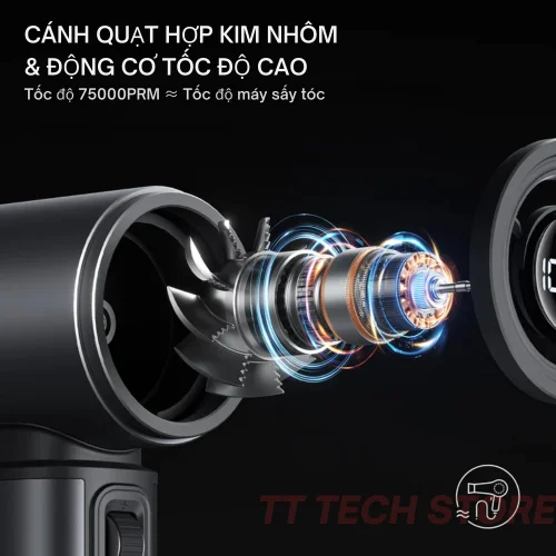 Quạt cầm tay Jisulife Handheld Fan Ultra 2, pin 9.000mAh, 100 mức gió, giảm ồn gấp 3 lần, cảm biến gió 17m/s - Hình ảnh 6