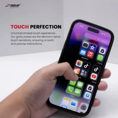 Kính Cường Lực ZEELOT SOLIDsleek Privacy Chống Nhìn Trộm cho iPhone 15/15 Plus/15 Pro/15 Pro Max và iPhone 16 Series - Kính cường lực <strong>ZEELOT SOLIDsleek Privacy</strong> cho iPhone 15/15 Plus/15 Pro/15 Pro Max và iPhone 16 Series, mỏng 0.26mm, chống nhìn trộm với góc nhìn 28°, độ cứng 9H. Công nghệ 5 lớp Privacy bảo vệ riêng tư, chống vân tay, trầy xước, tương thích ốp lưng. Chính hãng Singapore, bảo hành 30 ngày, dễ dán, đảm bảo an toàn tối ưu.
