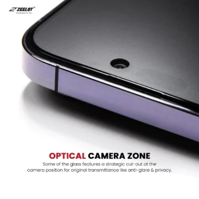 Kính Cường Lực ZEELOT SOLIDsleek Privacy Chống Nhìn Trộm cho iPhone 15/15 Plus/15 Pro/15 Pro Max và iPhone 16 Series - Kính cường lực <strong>ZEELOT SOLIDsleek Privacy</strong> cho iPhone 15/15 Plus/15 Pro/15 Pro Max và iPhone 16 Series, mỏng 0.26mm, chống nhìn trộm với góc nhìn 28°, độ cứng 9H. Công nghệ 5 lớp Privacy bảo vệ riêng tư, chống vân tay, trầy xước, tương thích ốp lưng. Chính hãng Singapore, bảo hành 30 ngày, dễ dán, đảm bảo an toàn tối ưu.