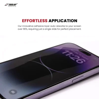 Kính Cường Lực ZEELOT SOLIDsleek Privacy Chống Nhìn Trộm cho iPhone 15/15 Plus/15 Pro/15 Pro Max và iPhone 16 Series - Kính cường lực <strong>ZEELOT SOLIDsleek Privacy</strong> cho iPhone 15/15 Plus/15 Pro/15 Pro Max và iPhone 16 Series, mỏng 0.26mm, chống nhìn trộm với góc nhìn 28°, độ cứng 9H. Công nghệ 5 lớp Privacy bảo vệ riêng tư, chống vân tay, trầy xước, tương thích ốp lưng. Chính hãng Singapore, bảo hành 30 ngày, dễ dán, đảm bảo an toàn tối ưu.