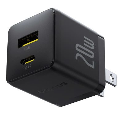 Sạc nhanh hiệu Baseus Palm C+U 20W US - Bạn đã mệt mỏi với việc mang theo nhiều củ sạc cho các thiết bị khác nhau? <strong>Baseus Palm C+U 20W US</strong> chính là giải pháp năng lượng tối giản và hiệu quả. Với kích thước siêu nhỏ gọn chỉ nằm trong lòng bàn tay, củ sạc này cung cấp 2 cổng sạc tiện lợi: USB-C (PD 20W) cho iPhone và USB-A (QC 18W) cho các thiết bị Android. Sạc đầy 60% pin cho iPhone chỉ trong 30 phút. Khả năng sạc đồng thời 2 thiết bị giúp bạn tiết kiệm thời gian và không gian ổ cắm. An toàn, mạnh mẽ và siêu di động, <strong>Baseus Palm C+U 20W US</strong> là người bạn đồng hành không thể thiếu cho cuộc sống số của bạn.